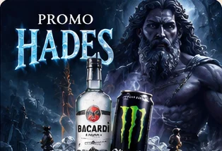 Promo Hades: ron y bebida energética
