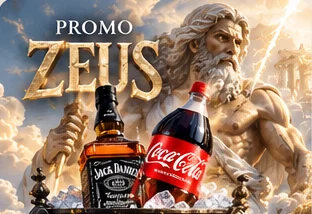 Promo Zeus: whisky y bebida cola